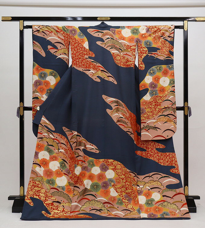楽天市場】打掛 青 中古（着物｜和服）：レディースファッションの通販