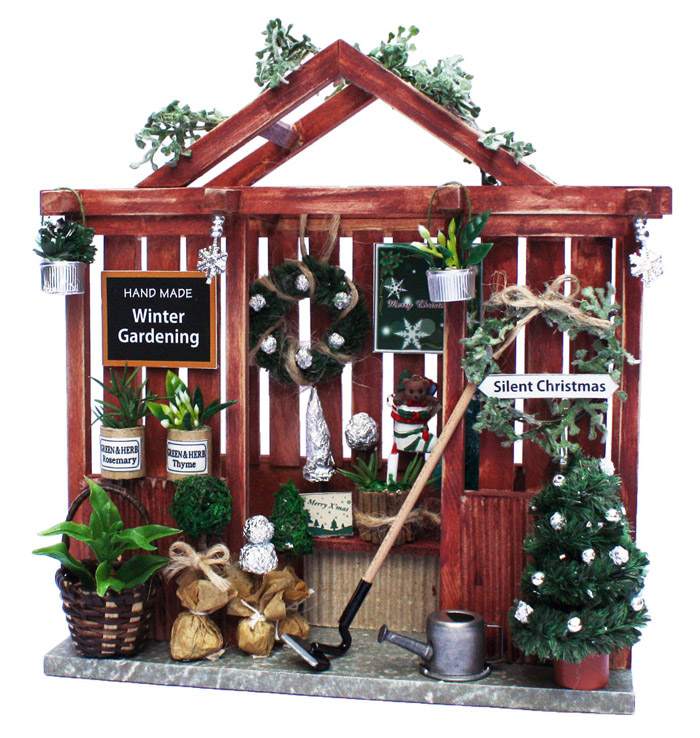 【送料無料！】 ビリーの手作りドールハウスキット ガーデンシリーズ 「 クリスマスガーデンハウスキット 」