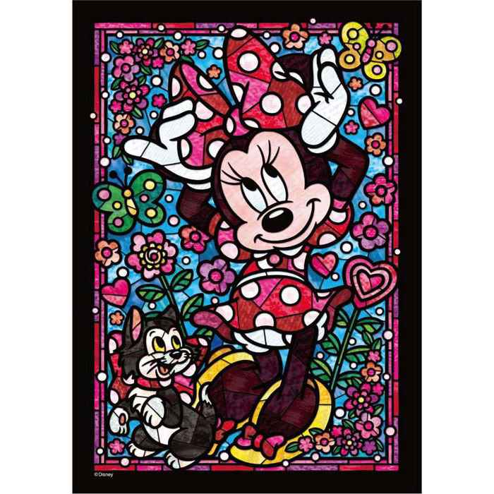 ジグソーパズル ぎゅっと266ピース ステンドアート ディズニー ミニーマウス ステンドグラス DSG-266-754【Disneyzone】のサムネイル