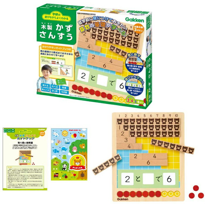 学研の遊びながらよくわかる 木製かず さんすうのサムネイル