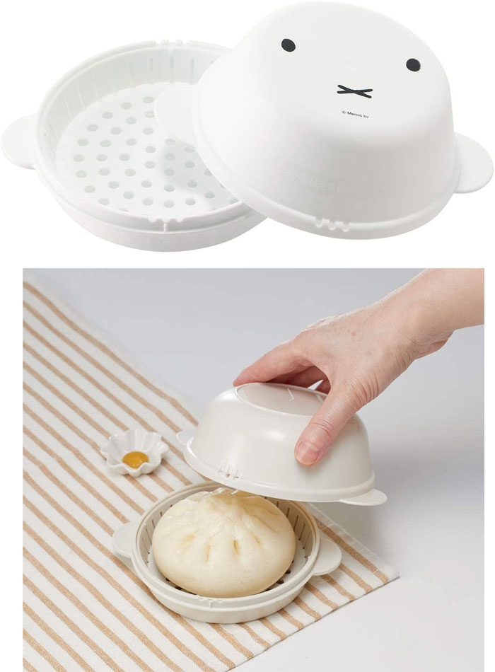 miffy ミッフィー 電子レンジで ザル付き中華まんケース 電子レンジ調理用品 SMA11 2