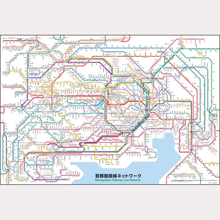 Rakuten - ジグソーパズル 1000ピース 路線図 首都圏路線ネットワーク 1000-019
