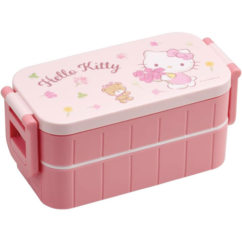 ハローキティお弁当箱抗菌2段タイト...