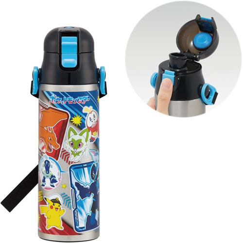 ポケットモンスター (24 ポケモン) 水筒 超軽量 ロック付きワンプッシュダイレクトステンレスボトル 580ml SDC6N
