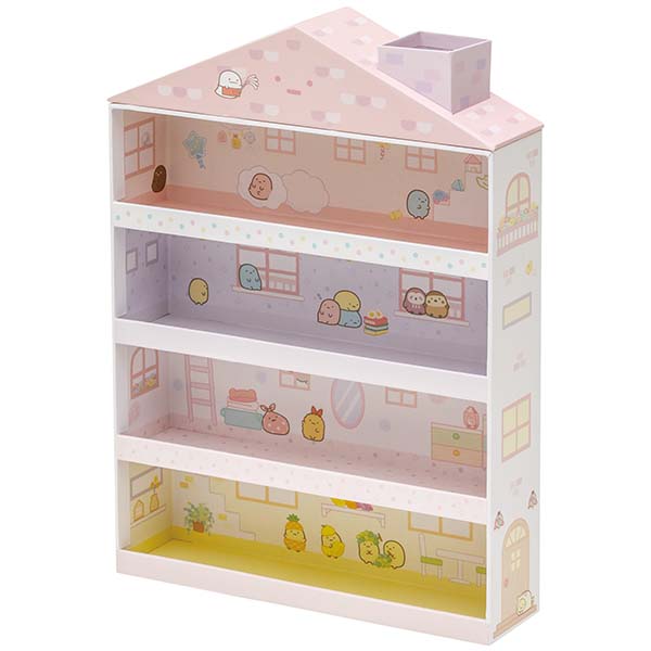 すみっコぐらし てのりぬいぐるみ すみっコハウスケース (ピンク・おへやのすみっこおかたづけ) FB54802 (2024年発売版)