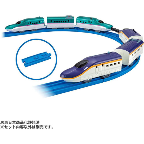 【在庫処分品!】プラレール E8系新幹線&E5系新幹線 ガチャッと連結セット