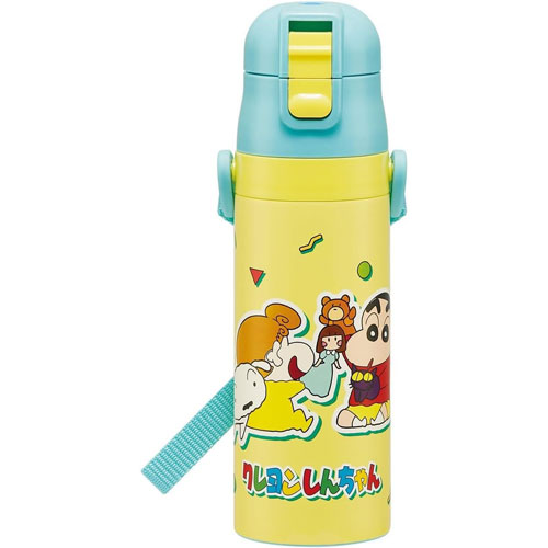 Children Canteen - クレヨンしんちゃん 26 水筒 ロック付きワンプッシュダイレクトステンレスボトル 470ml SDC4
