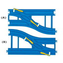 【全品ポイント増量!】 プラレール R-15 複線幅広ポイントレール 【レール部品 電車 鉄道玩具 タカラトミー】