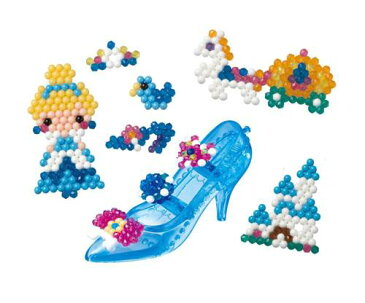 【全品ポイント増量!】 アクアビーズアート☆ シンデレラとガラスの靴セット AQ-223 【ビーズ追加キット ビーズ手芸 工作 玩具 ディズニープリンセス エポック社】【Disneyzone】