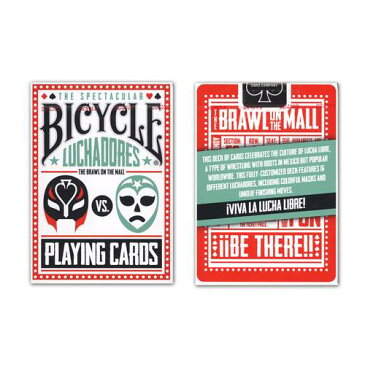 【全品ポイント増量中!】トランプカード バイスクル ルチャドーレス 【BICYCLE LUCHADORES ルチャリブレ プロレス マスクマン 正規代理店仕入品 バイシクル USプレイングカード社製】 【RCP】