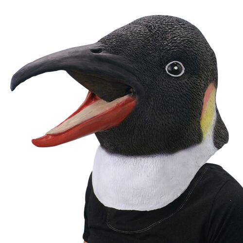 【送料無料!】 鳥の被り物 アニマルマスク ペンギン