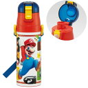 【送料無料!】 スーパーマリオブラザーズ 23 水筒 ロック付きワンプッシュダイレクトステンレスボトル 470ml SDC4(3)