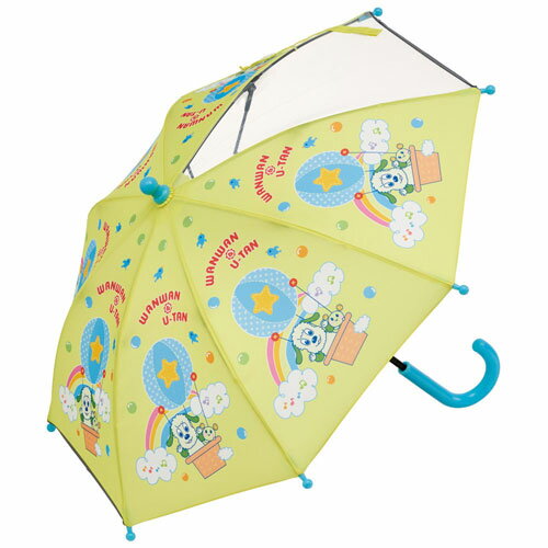 【送料無料!】 いないいないばあっ! (23・ワンワンとうーたん) 子供用傘 手開き 透明窓付 35cm UB0