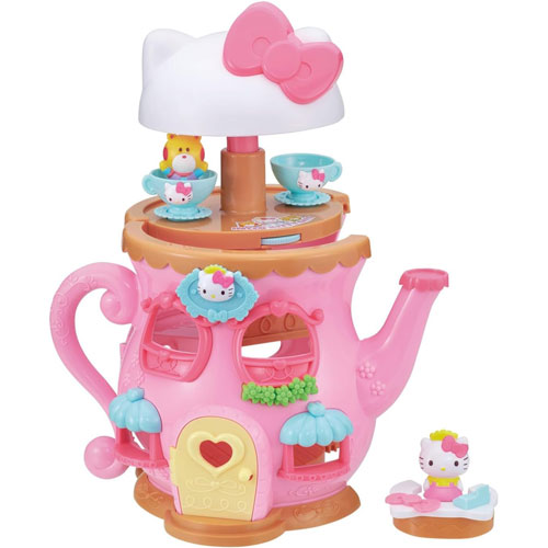 【在庫処分品!】【送料無料!】 ハローキティ Hello Kitty カフェにへんしん!ひみつのティーポット (おままごとセット)