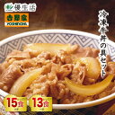 (丼もの 簡単調理) 吉野家 冷凍 牛丼 の具 セット 並盛15食 大盛13食