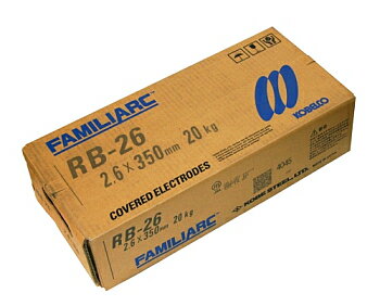溶接棒 鉄用 神戸製鋼 (KOBELCO) 高酸化チタン系溶接棒 RB-26 2.6mm*350mm 20kg