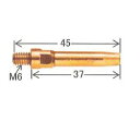 溶接チップ ダイヘン CO2溶接用チップ(Aチップ)10本入り 0.9mm*45mm K980C24【適格請求書発行事業者】