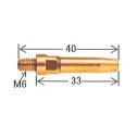 溶接チップ ダイヘン DAIHEN CO2溶接用チップ(Aチップ、コアードワイヤ用) 10本入り 1.4mm*40mm K980C80【適格請求書発行事業者】