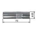 溶接ノズル トーキン TOKIN CO2溶接用ノズル Nノズル 16mm 1個入り 001002