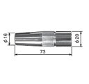 溶接ノズル トーキン TOKIN CO2溶接用ノズル Nノズル 12mm 10個入り 001003【適格請求書発行事業者】
