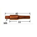 ダイヘン CO2溶接用チップ 0.6mm*40mm 10本入 極細径チップ U1324B01【適格請求書発行事業者】
