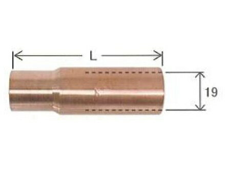 ダイヘン CO2溶接用ノズル（メッキ無し）5個入り U2437J02
