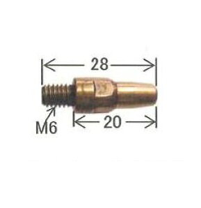 Rakuten - 溶接チップ ダイヘン DAIHEN CO2溶接用チップ（短チップ）100本入り 0.8mm*28mm U5028T08