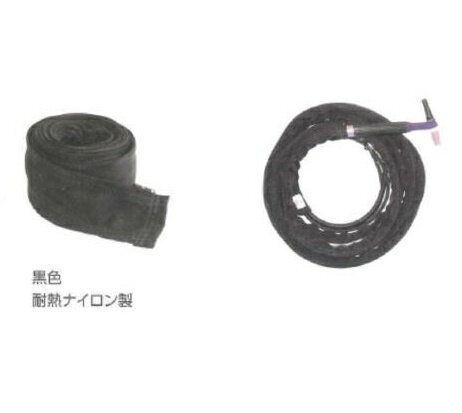 Rakuten - ケーブルカバー ウエルドテック TIG溶接用ケーブルカバー マジックテープ式 幅75mm*8M 黒色耐熱ナイロン製 TC-3-7.8V