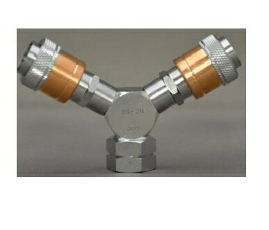 小池酸素工業 酸素調整器用 二股ソケット BS-1N ゲージ直結 分岐継手