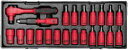 JTC 6.3mm 22PCS 絶縁ソケットセット JTCK9221 送料無料 メーカー直送