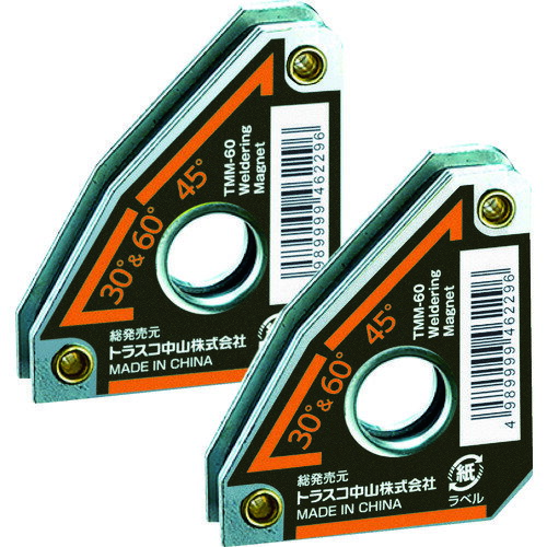 トラスコ中山 TRUSCO 溶接用マグネット 2個入り TMM-60