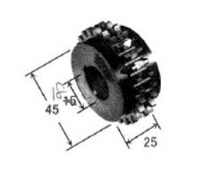 ダイヘン　フラックスワイヤ用送給ロール（2.4mm）　K183D00です。高品質溶接を実現するダイヘン純正部品です。適用する送給装置：WD-71