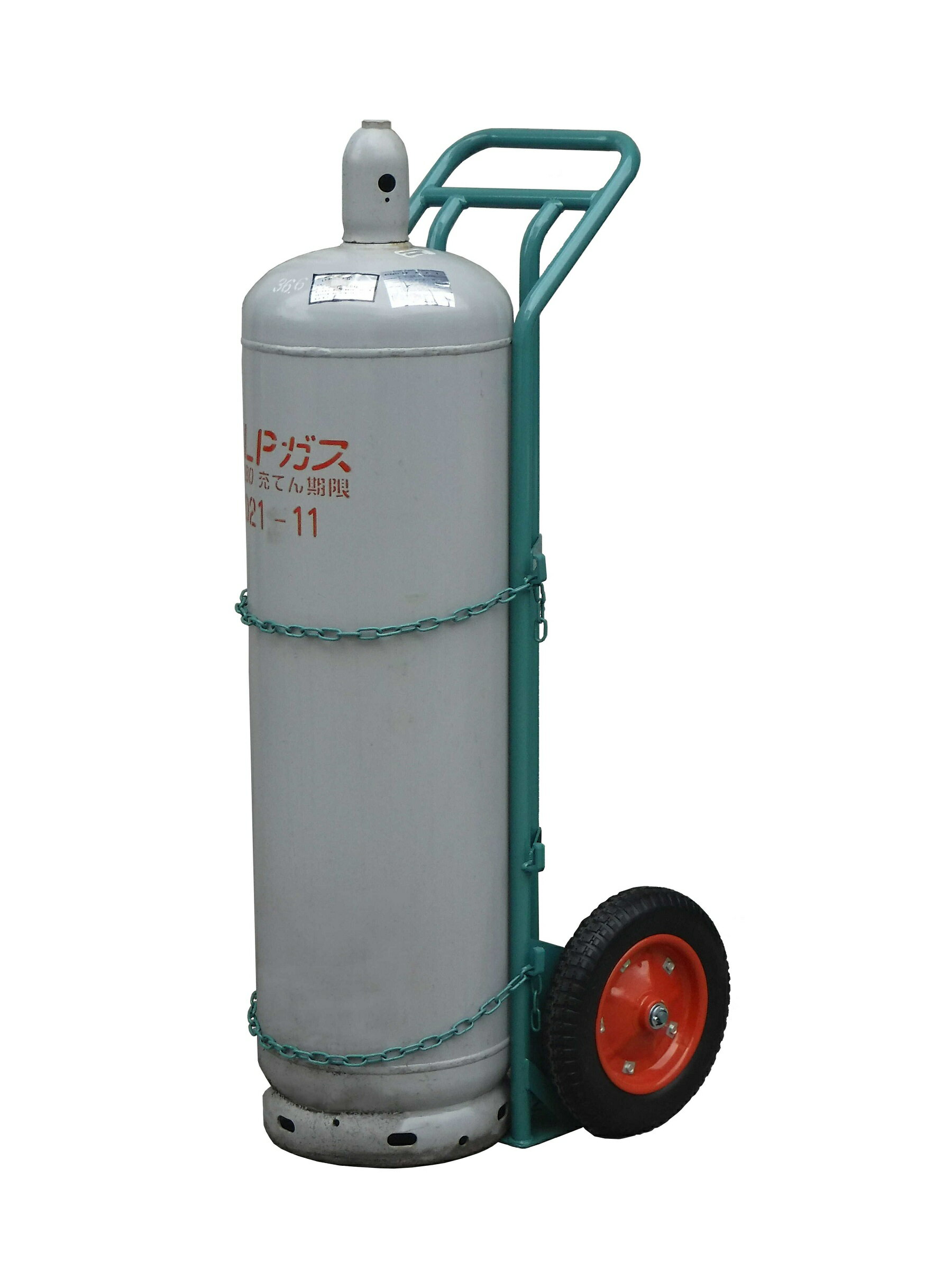 カミマル ボンベ運搬車 アセチレン用 プロパンガス用 KS-AP50 ボンベ台車・ボンベスタンド ボンベ運搬車