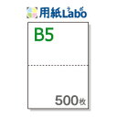 B5 ミシン目入り用紙 2分割【B5 2分割(2面)白紙 ミシン目はマイクロミシン 500枚】B5 ミシン目入りコピー用紙 ミシン目用紙・ミシン目入り用紙 B5...