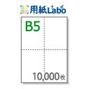 B5 ミシン目入り用紙 十字 4分割【B5 十字 4分割(4面)白紙 ミシン目はマイクロミシン 10,000枚】B5 ミシン目入りコピー用紙 ミシン目用紙・ミシ...