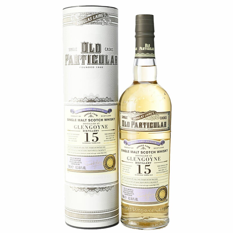 GLENGOYNE 【蜂蜜をまとった香り、クラシックなハイランド、たっぷりと大麦の風味】グレンゴイン　2007　15年　オールドパティキュラー　48.4％　70