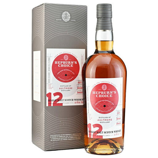 【シンダートフィー(英国のカルメ焼き)、ローストピーナッツ、プラム】オルトモア 2010 12年 ヘップバーンズチョイス 46% 700ml