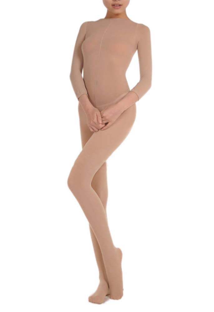 (ヨーテイ) Youtei 全身タイツ 舞踏 防寒 レディース (ベージュ, 穴なし)