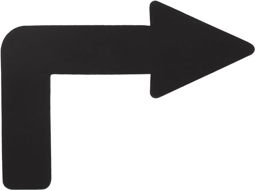 矢印 マグネット 磁石 薄型 大 (8cmx6cmx幅1.5cm, 右折（黒）)