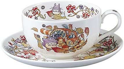 Noritake ボーンチャイナ となりのトトロ　スペシャルコレクション ミルクティー碗皿(カップ＆ソーサー)（さるとりいばら編）） 無料ラッピング【御祝 内祝 ギフト　プレゼント 贈り物　ブランド】