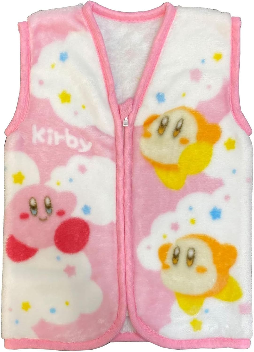 商品情報サイズ約H50×W35cm組成ポリスエステル100％はるかぜとともに、プププランドへやってきた旅の若者。それが、カービィ。丸眞 スリーパー S 星のカービィ きらきら雲 カービィ 約H50×W35cm 寒い季節にもバッチリなあったかぬくぬくの、スリーパーです。ファスナー付きで、着脱も簡単なオススメ商品です。 サイズ：35×50cm / 生産国：中国仕様：染料プリント就寝中に毛布を蹴ってしまうお子様の寝冷え防止に。袖が無いので寝るときにも邪魔にならず動きやすい毛布と同じ生地のためボリュームがあり暖かい(C)Disney 5