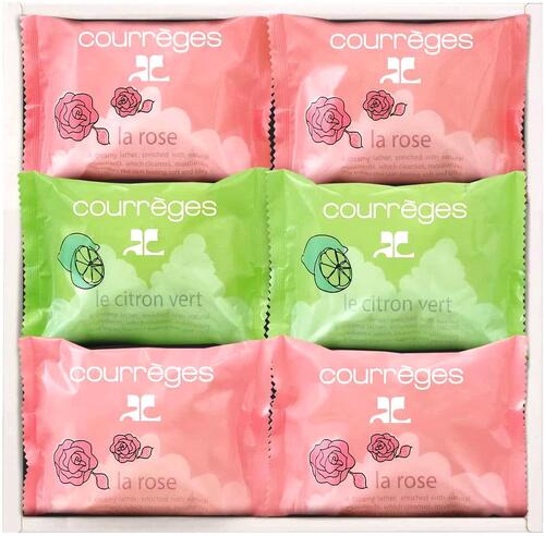 クレージュ ソープギフト 固形石けん6個 無料ラッピング(外箱なし)【御祝 内祝 ギフト プレゼント 贈り物 ブランド】