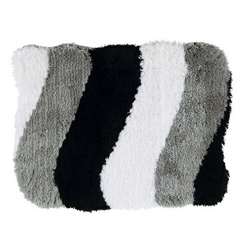 丸眞 バスマット ウェーブカラー ブラック無料ラッピング【御祝 ギフト　プレゼント 贈り物　ブランド】