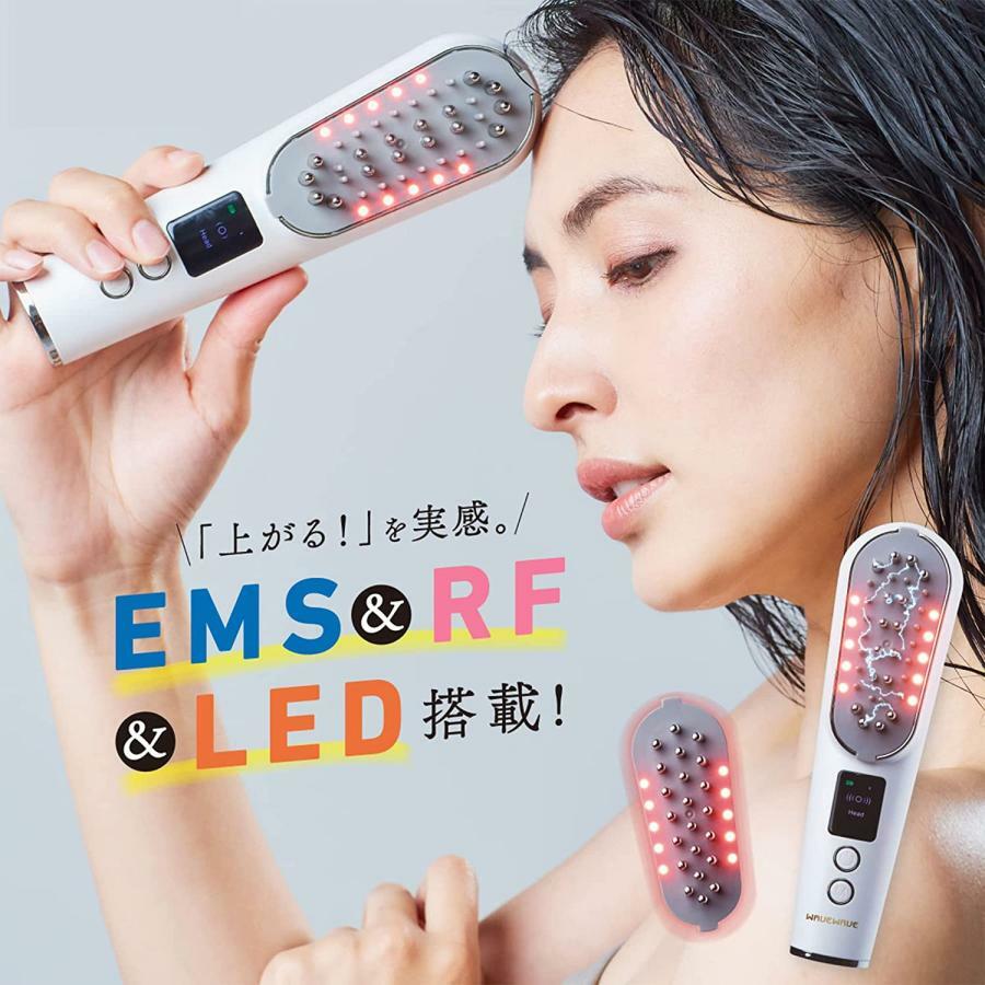 電気ブラシ 美顔器 リフトアップ ems rf 頭筋 電動頭皮ブラシ オイル浸透アタッチメント切替 WAVEWAVE公式 スカルプ ヘッドスパ フェイスケアWAVE011