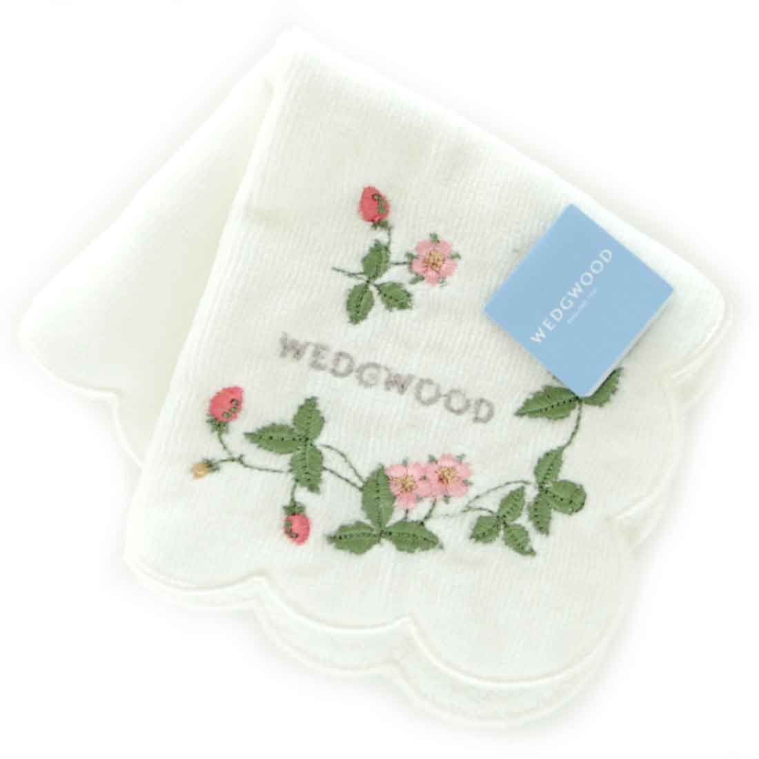 かわいいハンカチ（1000円程度） WEDGWOOD(ウェッジウッド) ミニタオルハンカチ 【入学祝 就職祝】【ギフト　プレゼント 贈り物　ブランド フォーマル　レディース　女性】