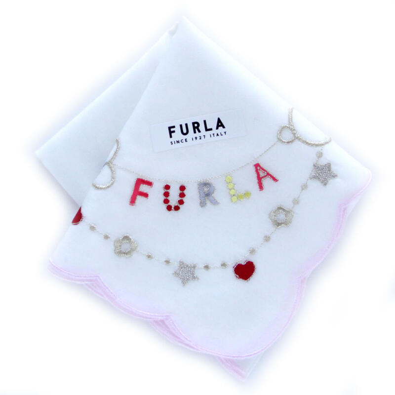 スカーフ 母の日向き（1000円程度） FURLA フルラ ハンカチ ハンカチーフ スカーフ レディース 婦人 ブランドハンカチ オフィス フォーマル