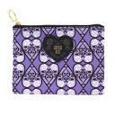 アナスイ アナ スイ　フラットポーチ マルチポーチ　ハート&ローズ　パープル バラ ハート　無料ラッピング【アナスイ　ANNA SUI】