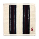 RALPH LAUREN ラルフローレン ミニタオル タオルハンカチ ストライプ ティッキング ホワイト 誕生日 プレゼント