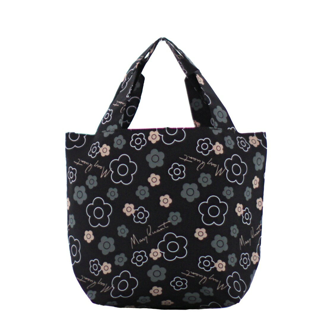 マリークヮント　洗える　エコバッグ/マイバッグ（小）ブラック　【MARY QUANT　マリークワント　マリ..