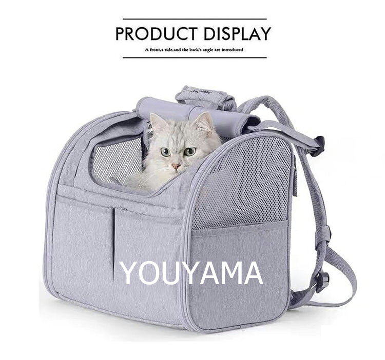 猫用 拡張可能 ペットリュック スペースカプセル 広々空間 通気性抜群 メッシュ通...